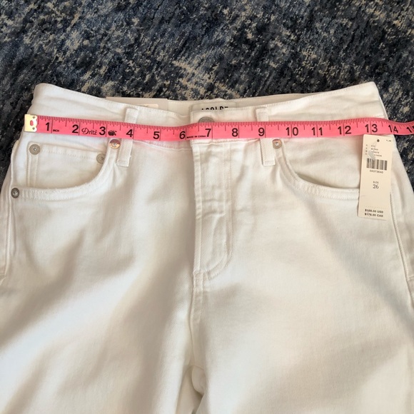 HP! Anthro Agolde High-Rise Slim Straight Jeans NWT - Picture 5 of 7